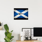 Poster du drapeau de Grunge Agnew Scotland (Bureau à domicile)