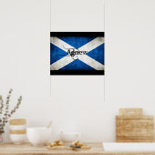 Poster du drapeau de Grunge Agnew Scotland (Cuisine)