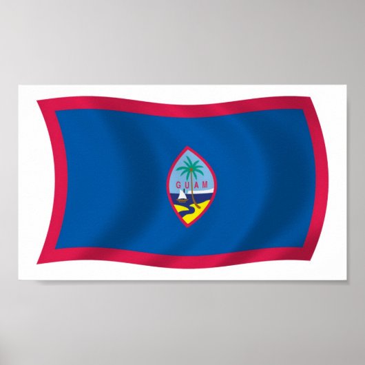 Poster du drapeau de Guam Imprimer (Devant)