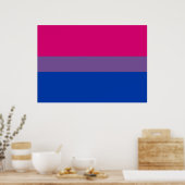 Poster du drapeau de la fierté bisexuelle (Cuisine)