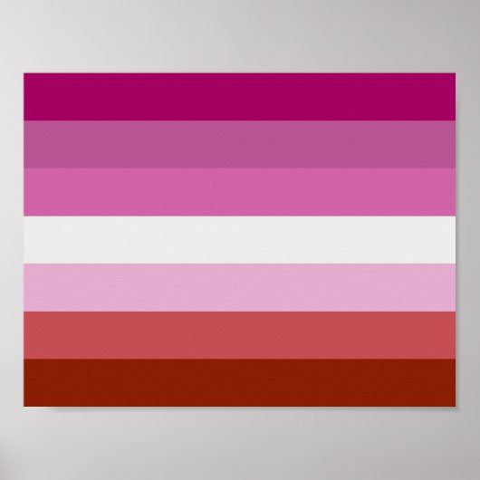 Poster du drapeau de la fierté lesbienne (Devant)