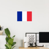 Poster du drapeau de la France (Bureau à domicile)