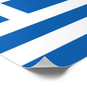 Poster du drapeau de la Grèce (Coin)