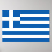 Poster du drapeau de la Grèce (Devant)