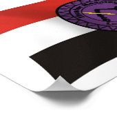 Poster du drapeau de la nation Lenape Thunder Moun (Coin)