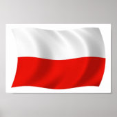 Poster du drapeau de la Pologne (Devant)