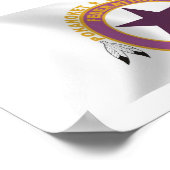 Poster du drapeau de la tribu Wampanoag Imprimer (Coin)