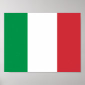 Poster du drapeau de l'Italie (Devant)