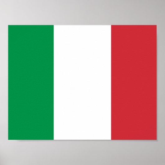 Poster du drapeau de l'Italie (Devant)