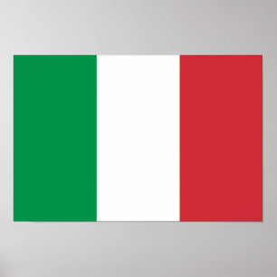 Poster du drapeau de l'Italie
