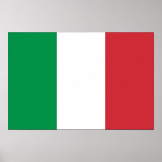 Poster du drapeau de l'Italie (Devant)