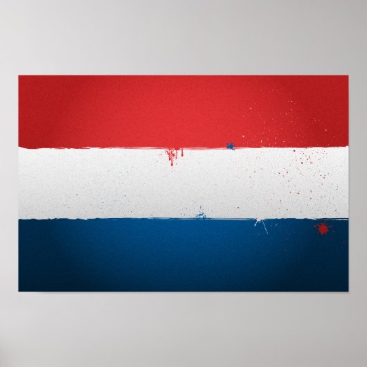 Poster du drapeau de Pays-Bas urbaine (Devant)