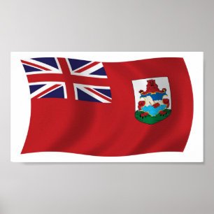 Poster du drapeau des Bermudes