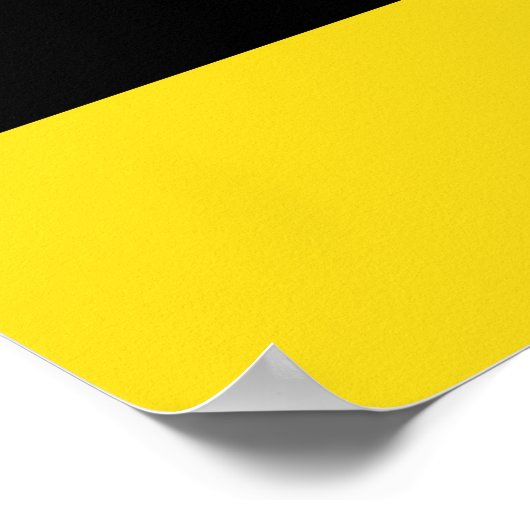 Poster du drapeau du Bade-Wurtemberg (Coin)