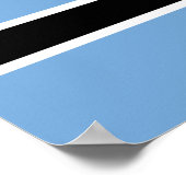 Poster du drapeau du Botswana (Coin)