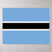 Poster du drapeau du Botswana (Devant)