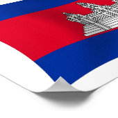 Poster du drapeau du Cambodge (Coin)