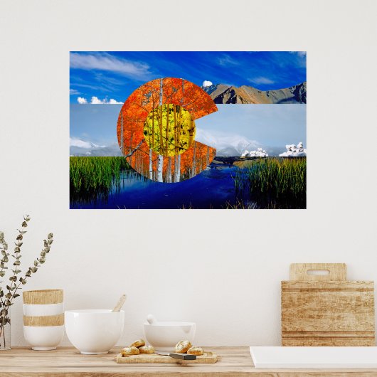 Poster du drapeau du Colorado (Cuisine)