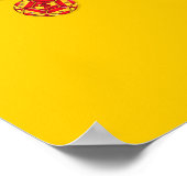 Poster du drapeau du Football espagnol de football (Coin)