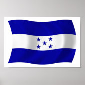Poster du drapeau du Honduras (Devant)