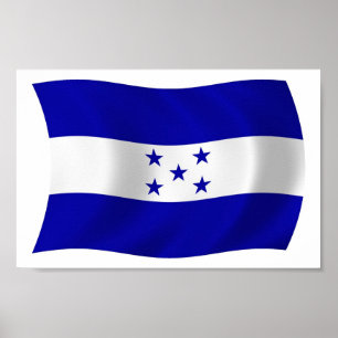 Poster du drapeau du Honduras