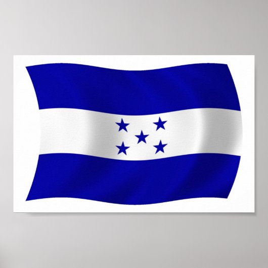Poster du drapeau du Honduras (Devant)