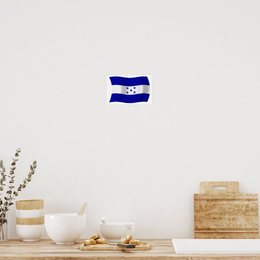 Poster du drapeau du Honduras (Cuisine)