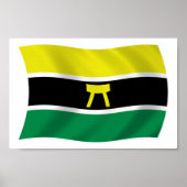 Poster du drapeau du peuple Ashanti Imprimer (Devant)