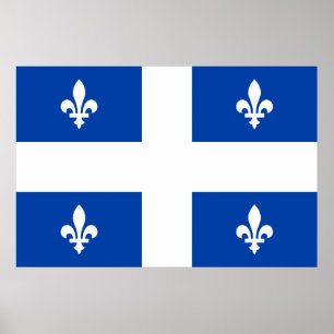 Poster du drapeau du Québec