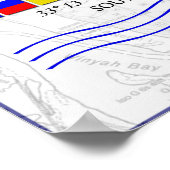 Poster du drapeau du signal maritime de Georgetown (Coin)