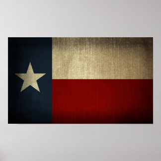 Poster du drapeau du Texas