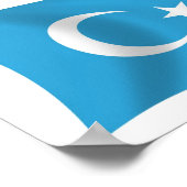Poster du drapeau du Xinjianj Uigur (Coin)