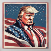 Poster du drapeau épopé américain de Trump (Devant)