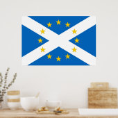 Poster du drapeau européen indépendant Scotland Im (Cuisine)
