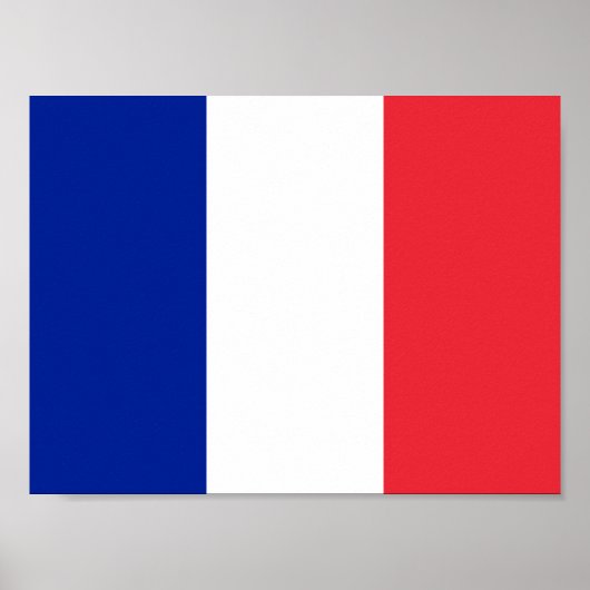 Poster du drapeau français (Devant)