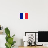 Poster du drapeau français (Bureau à domicile)