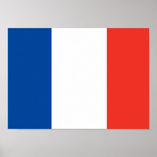 Poster du drapeau français (Devant)