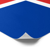 Poster du drapeau islandais (Coin)