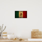 Poster du drapeau mexicain (Cuisine)