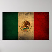 Poster du drapeau mexicain (Devant)