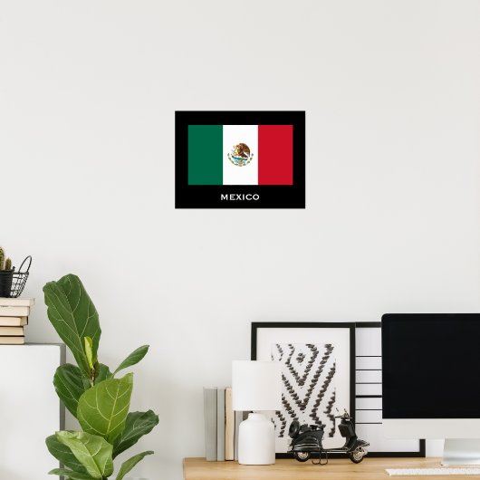 Poster du drapeau mexicain (Bureau à domicile)