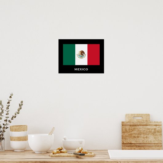 Poster du drapeau mexicain (Cuisine)