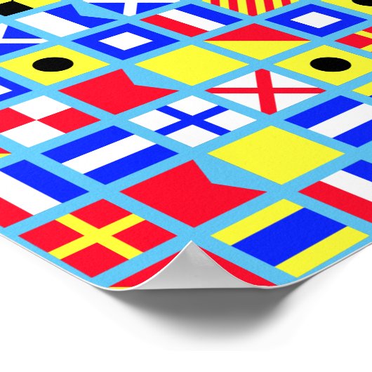 Poster du drapeau nautique (Coin)