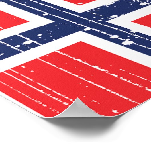 Poster du drapeau norvégien (Coin)