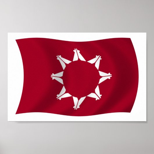 Poster du drapeau Oglala Lakota (Devant)