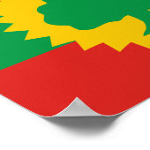 Poster du drapeau oromo (Coin)
