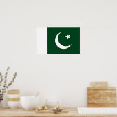 Poster du drapeau pakistanais (Cuisine)