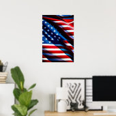 Poster du drapeau patriotique USA (Bureau à domicile)