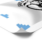 Poster du drapeau père Noël Clara Pueblo (Coin)