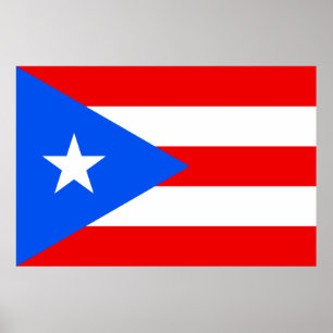 Poster du drapeau portoricain (Porto Rico)
